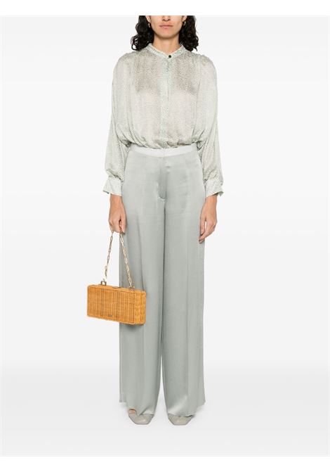 Pantaloni dritti con finitura satinata in grigio chiaro Forte Forte - donna FORTE FORTE | 14061BIS6042